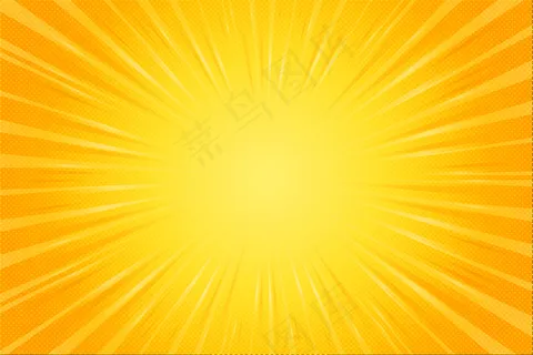 黄色漫画风格半色调