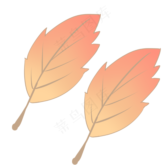 黄色秋天掉落叶