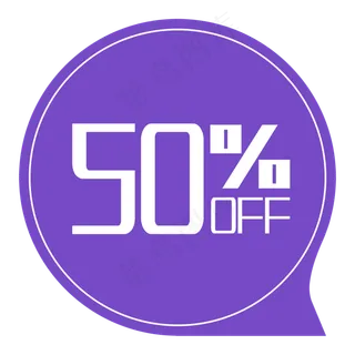 降价促销紫色标签