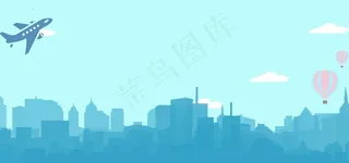 创意扁平旅游畅游世界banner