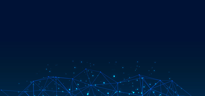 蓝色商务科技名片背景