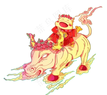 2021牛年金牛贺岁牛年吉祥福