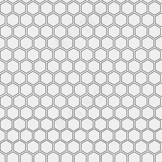用轮廓六边形制成的图案