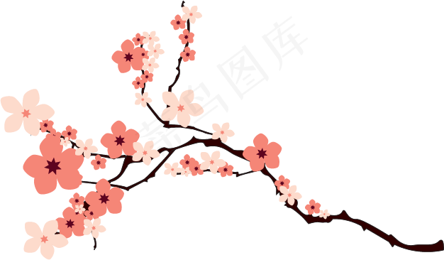 樱花开花植物免扣png