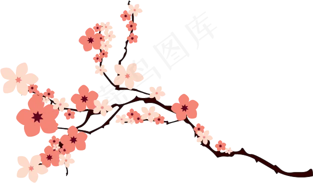樱花开花植物免扣png