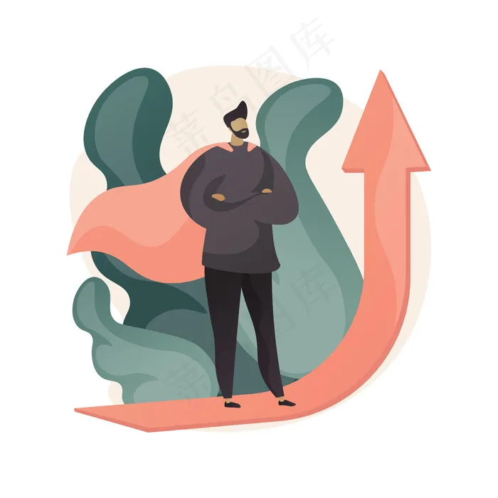 平面抽象插图eps,ai矢量模版下载