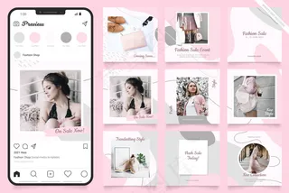 用于模板的社交媒体广告模板