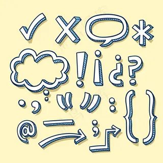 手绘学校信息图表元素