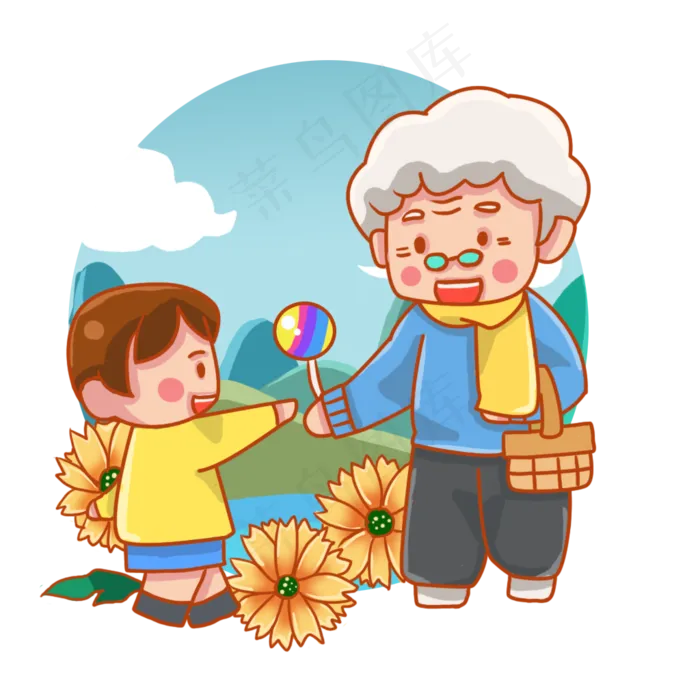 重阳节敬老秋天秋季(1024X1024(DPI:300))psd模版下载