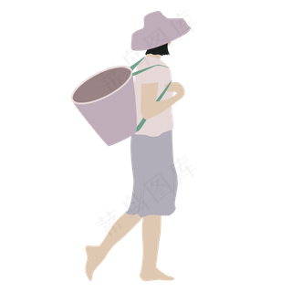 劳动节特辑五一劳动节采药小姑娘