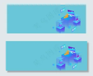 理财科技蓝色金融商务banner