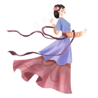 仕女图古风女人素材