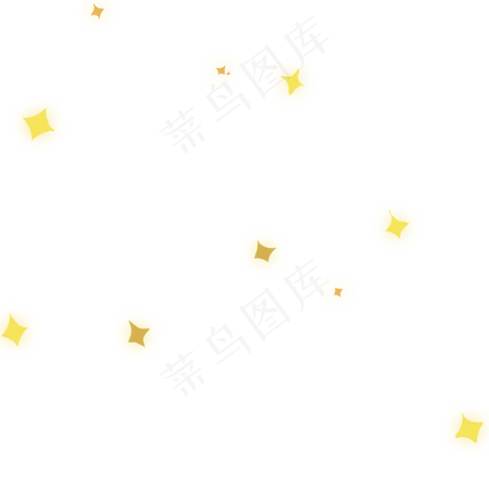 黄色闪光亮晶晶元素,免抠元素(2000*2000px 300 dpi )psd模版下载