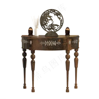 中式家具墙桌,免抠元素