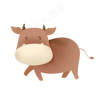 卡通牛PNG下载,免抠元素