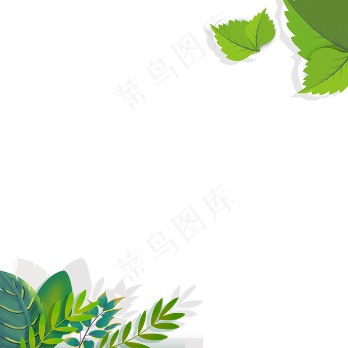 绿色植物文艺春装PSD分层主图背景素材