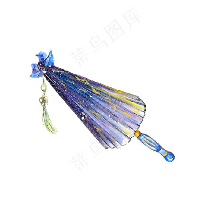 油纸伞紫色中国风古典PNG,免抠元素