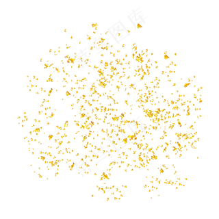 黄色的金粉,免抠元素