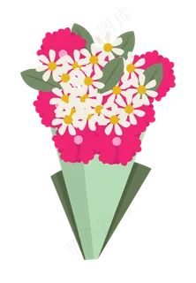 手绘康乃馨花束 手绘康乃馨花束