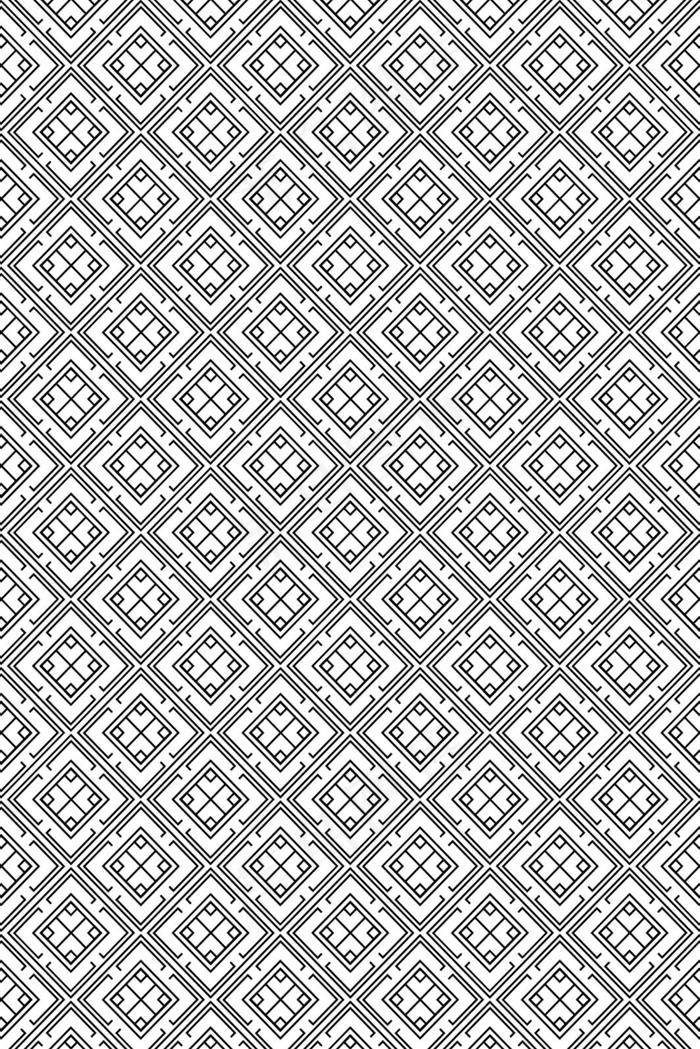 黑白中式平铺花纹背景