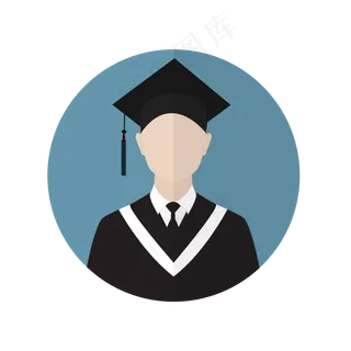 简约扁平化人物头像设计无表情博