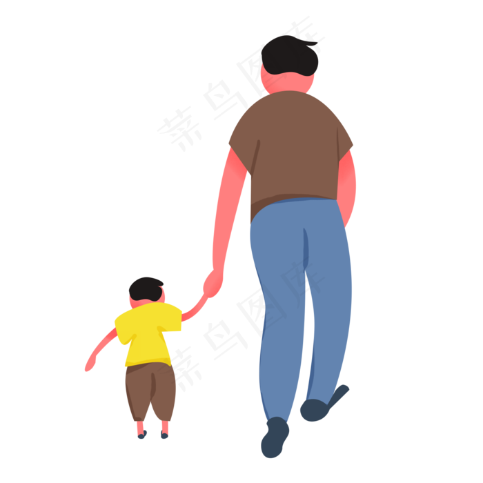 父子背影