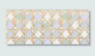 钻石宝石几何菱形蓝色复古底纹