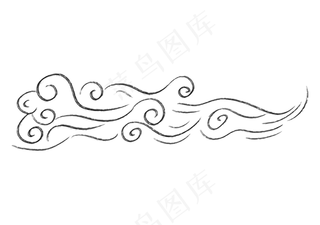 水墨云笔刷云祥云笔墨云