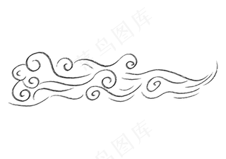 水墨云笔刷云祥云笔墨云