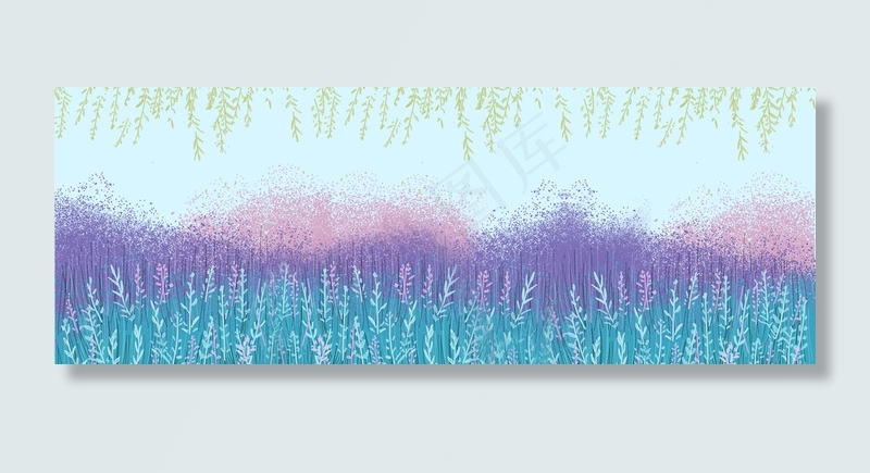 清新文艺素雅背景