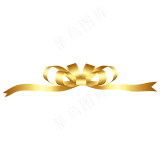 扁平化丝带装饰礼盒蝴蝶结,免抠元素
