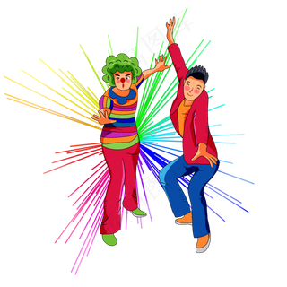 搞怪小丑人物png图