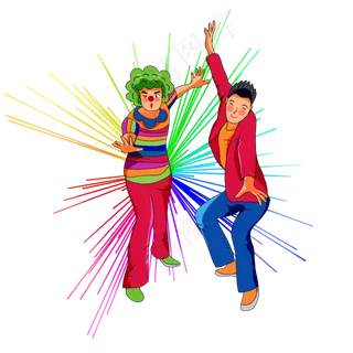 搞怪小丑人物png图