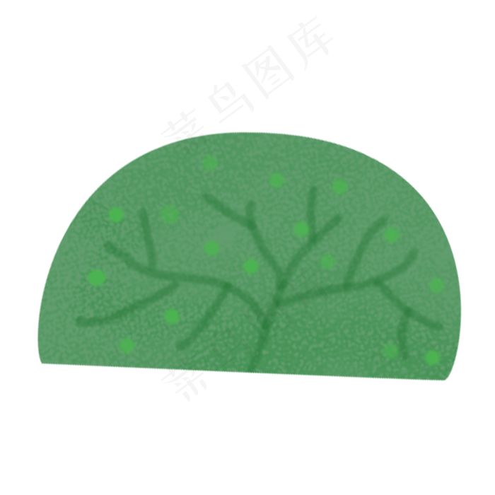 绿色的春季自然植物