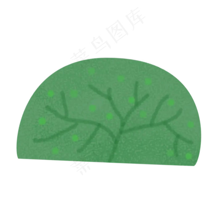 绿色的春季自然植物(2000X2000(DPI:300))psd模版下载