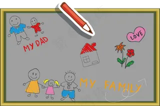 卡通手绘板报设计素材