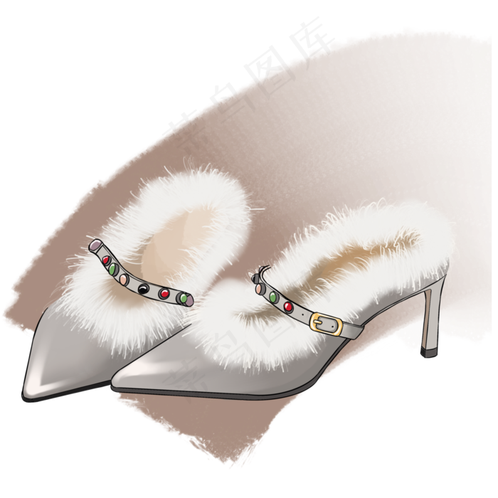 38妇女节女神的高跟鞋9,免抠元素