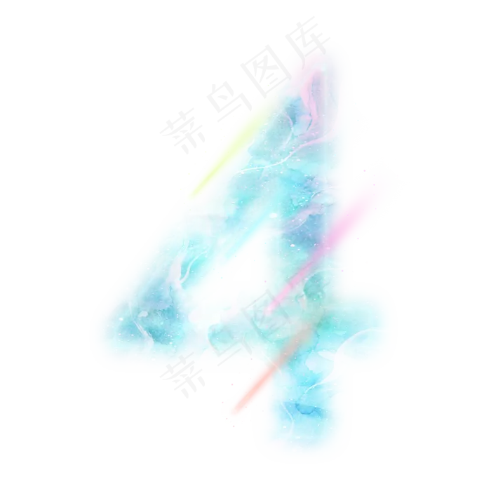 梦幻星空数字4(2000*2000px 	      )psd模版下载