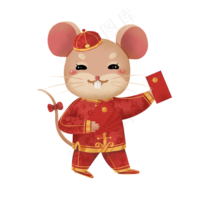 2020鼠年子鼠红包,免抠元素