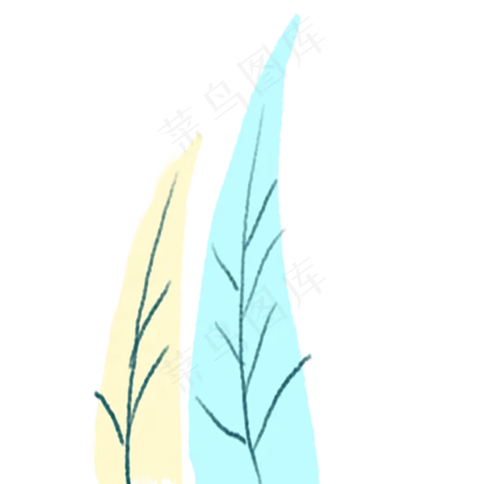 枝叶春季自然植物(2000X2000(DPI:300))psd模版下载