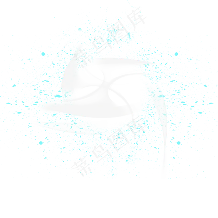 蓝色炫光光效元素,免抠元素(2000*2000px 300 dpi )psd模版下载