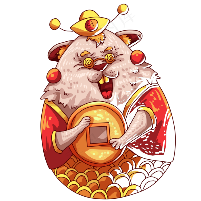 红色新年2020年禄星