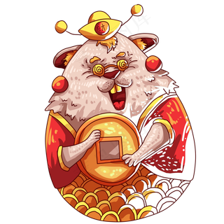 红色新年2020年禄星