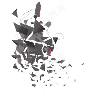 高科技黑色碎片,免抠元素 高科技黑色碎片,免抠元素