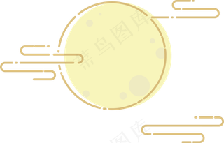 月亮mbe中秋小素材,免抠元素