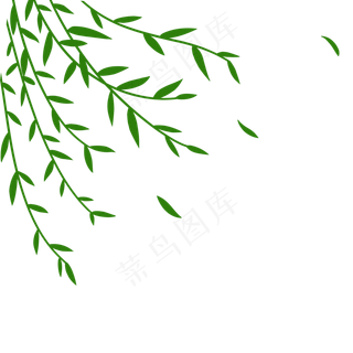 卡通春天绿叶下载