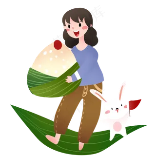 端午节粽子兔子