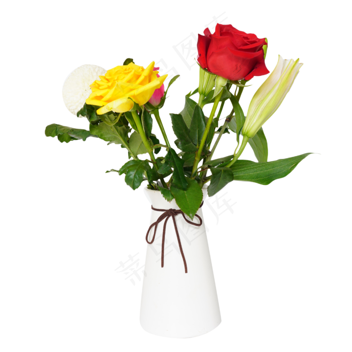 玫瑰花花瓶花卉