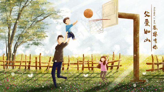 父亲节父亲的陪伴温馨治愈一刻