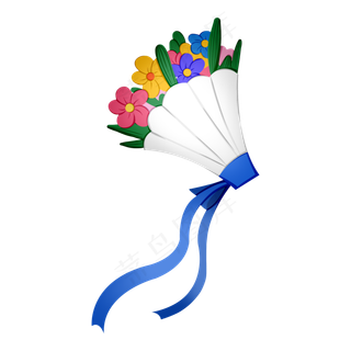 彩色创意花朵元素